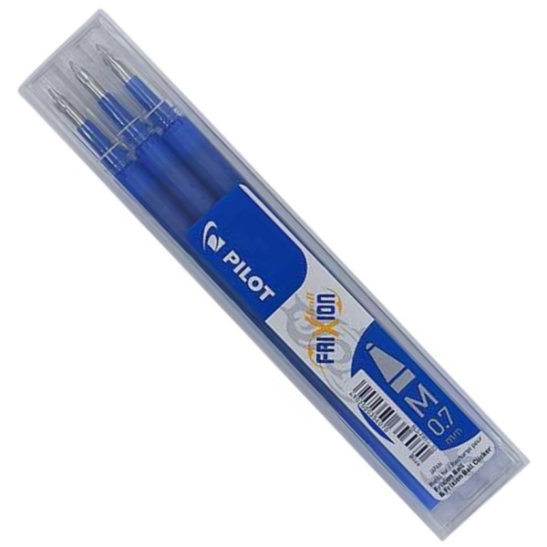 PILOT Frixion Ball Ersatzminen blau, 3 Stück, M 0,7