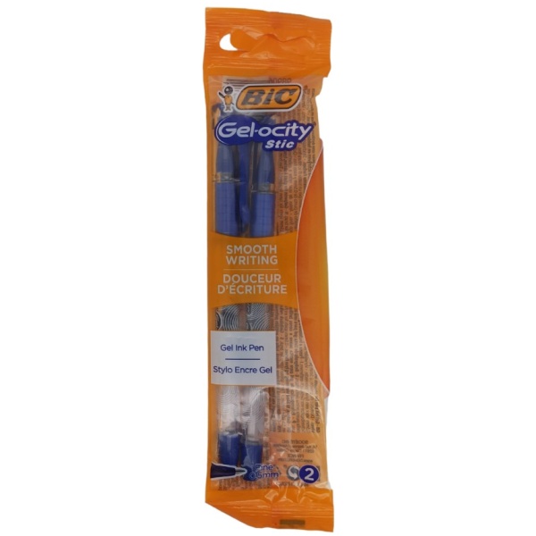 BIC Gel-ocity Stic, Gelschreiber, 2 Stk, blau, fein