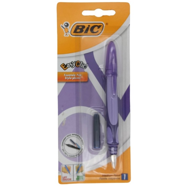 BIC EasyClic Füllhalter, Füller, inkl. Patrone, Linkshänder, medium – Bild 2
