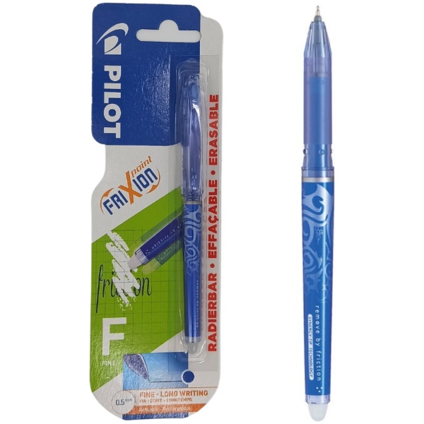PILOT Frixion point Tintenroller blau, Transferstift für Handstickerei, Nählinien