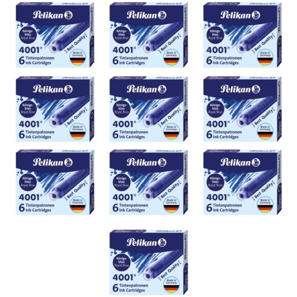 PELIKAN 4001 Tintenpatronen, Königsblau, 6 - 60 Stück, Patronen, Füller – Bild 7