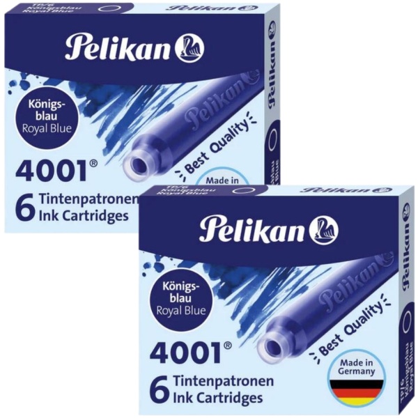 PELIKAN 4001 Tintenpatronen, Königsblau, 6 - 60 Stück, Patronen, Füller – Bild 2