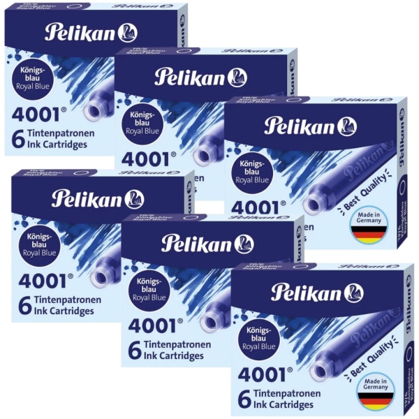 PELIKAN 4001 Tintenpatronen, Königsblau, 6 - 60 Stück, Patronen, Füller – Bild 5