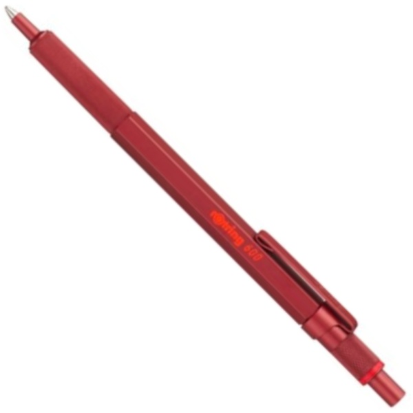 rOtring Druckkugelschreiber 600, metallic-rot, Ganzmetall-Gehäuse